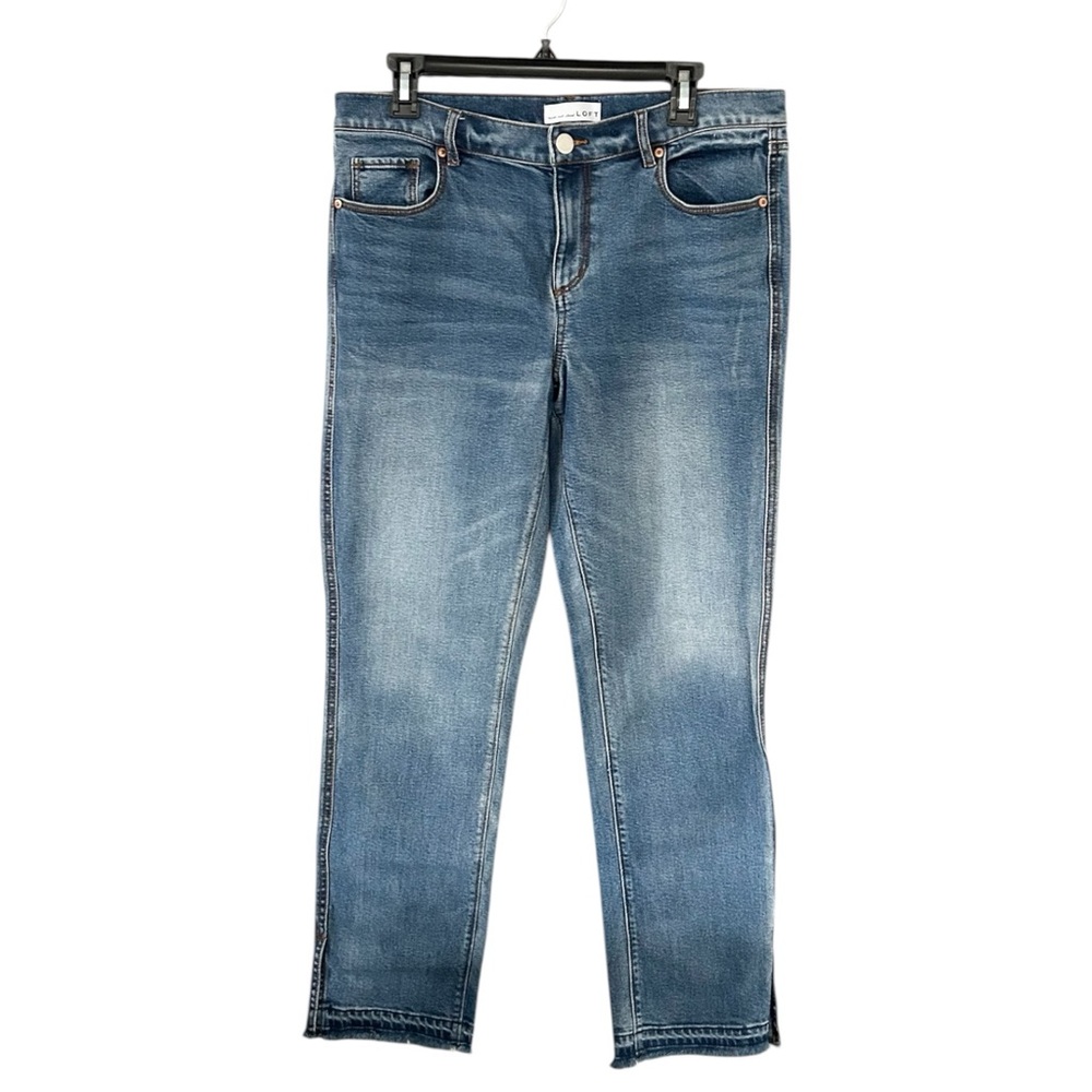 LOFT Modern Straight Medium Wash Denim Jeans